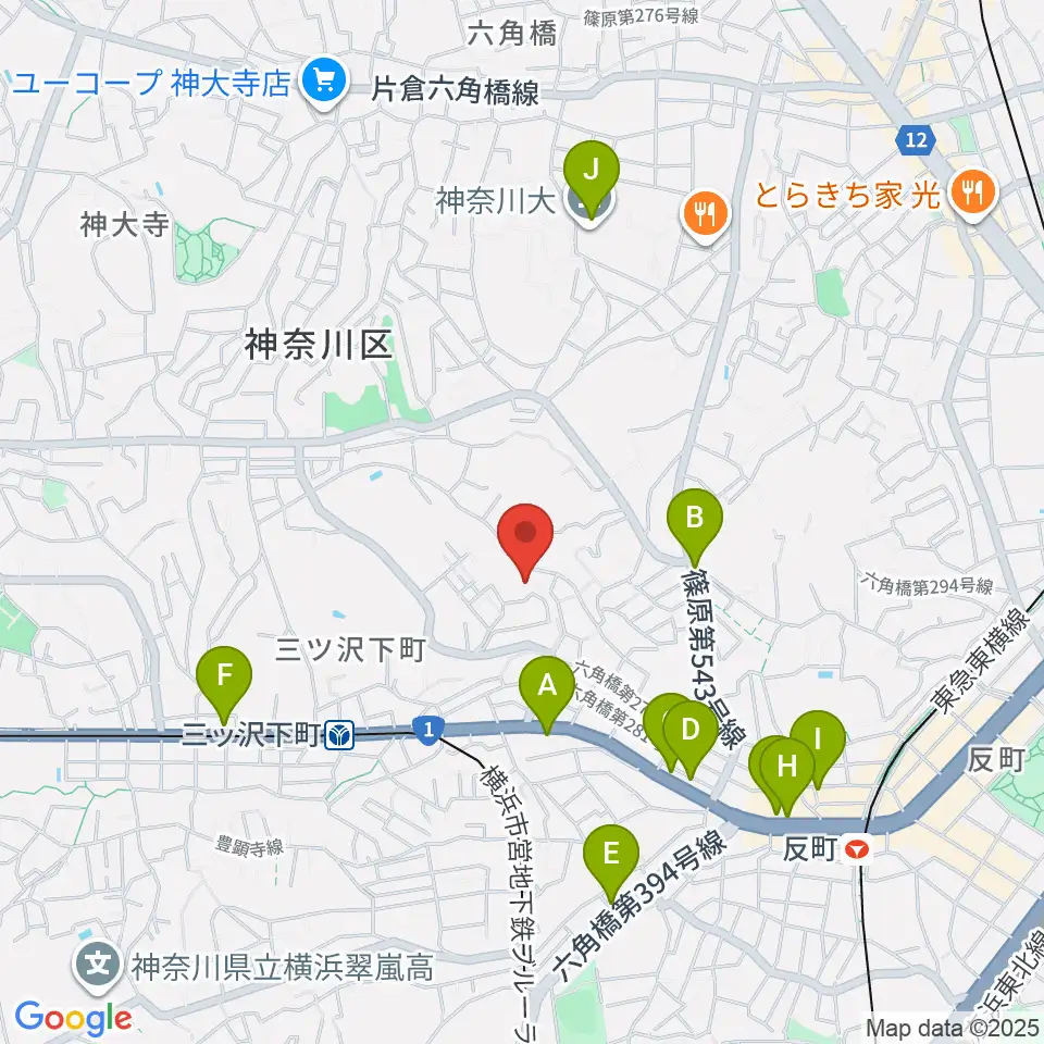 リバーシティミュージックエンタテインメント周辺のカフェ一覧地図