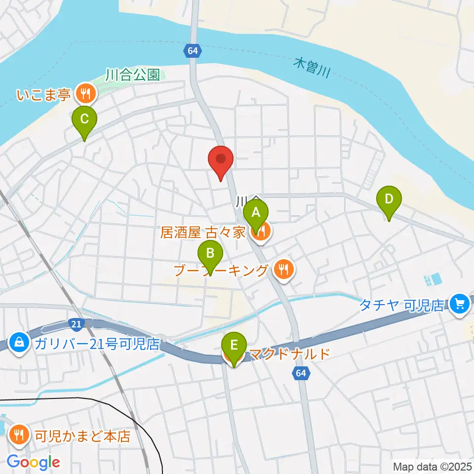STUDIO BELL周辺のカフェ一覧地図