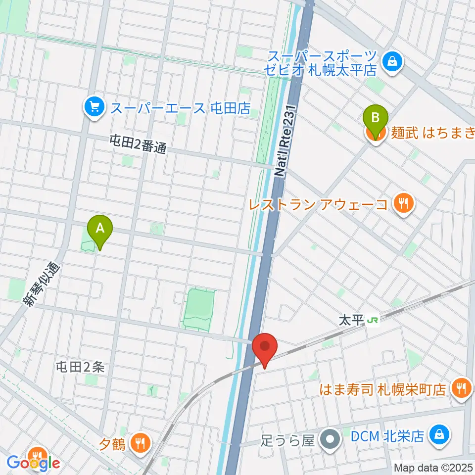 CAT WORKS周辺のカフェ一覧地図