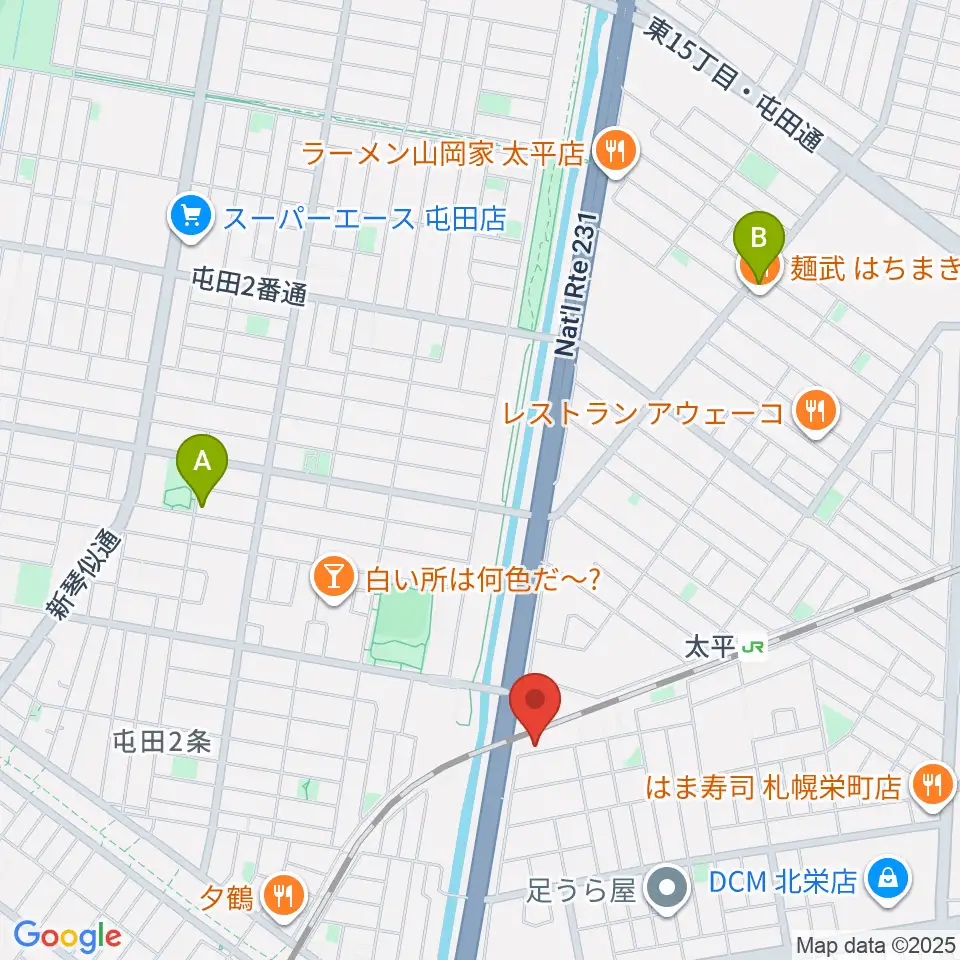 CAT WORKS周辺のカフェ一覧地図