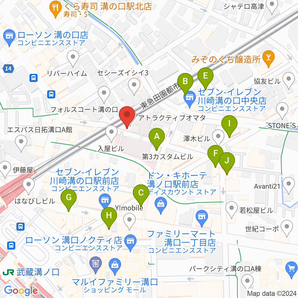 スタジオアズ(Studio-az)周辺のカフェ一覧地図