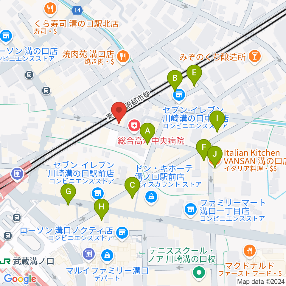 スタジオアズ(Studio-az)周辺のカフェ一覧地図