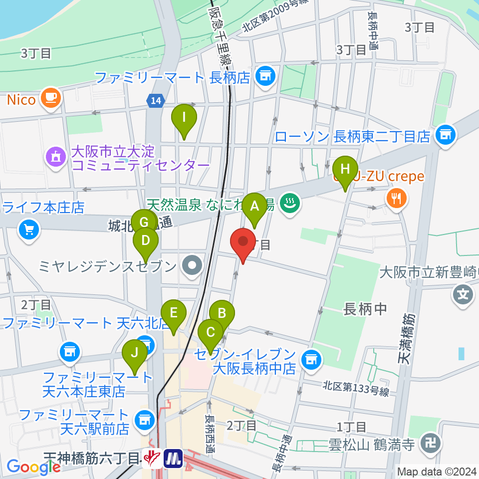 Studio246 GEN周辺のカフェ一覧地図