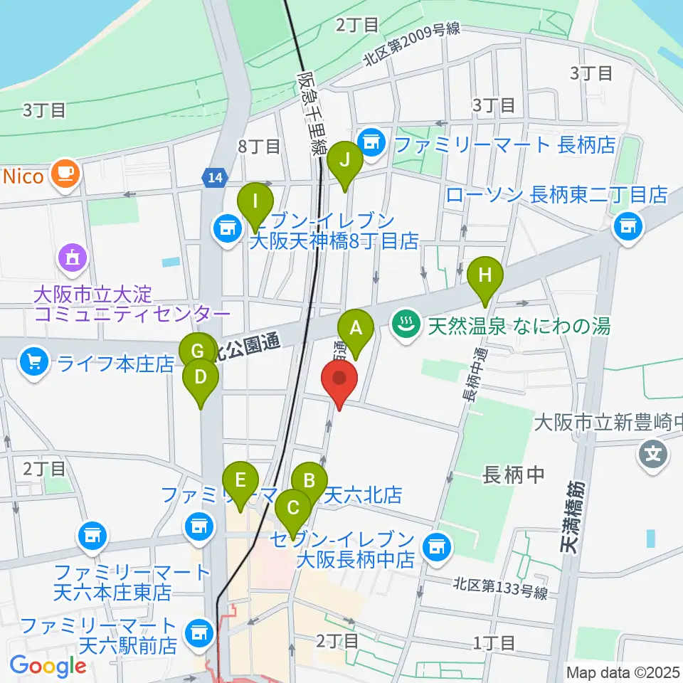 Studio246 GEN周辺のカフェ一覧地図