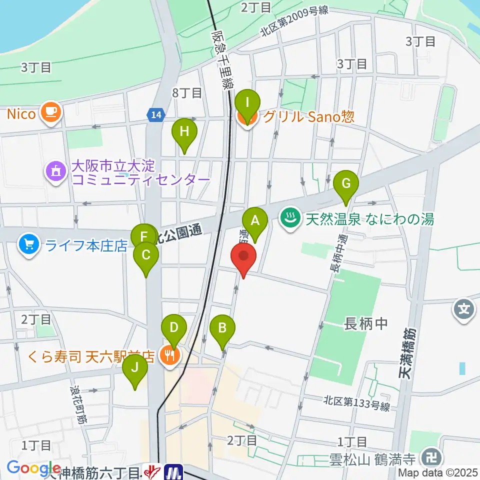 Studio246 GEN周辺のカフェ一覧地図