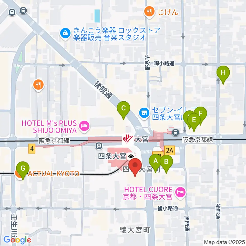 Studio246 KYOTO周辺のカフェ一覧地図