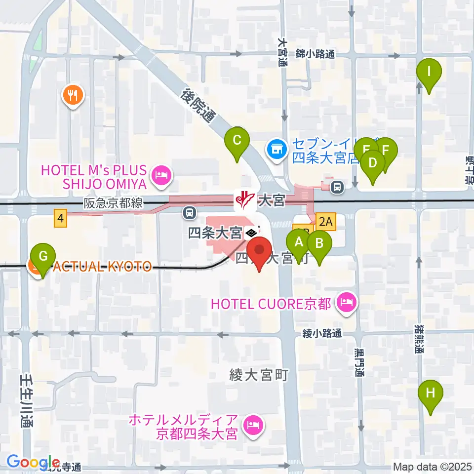 Studio246 KYOTO周辺のカフェ一覧地図