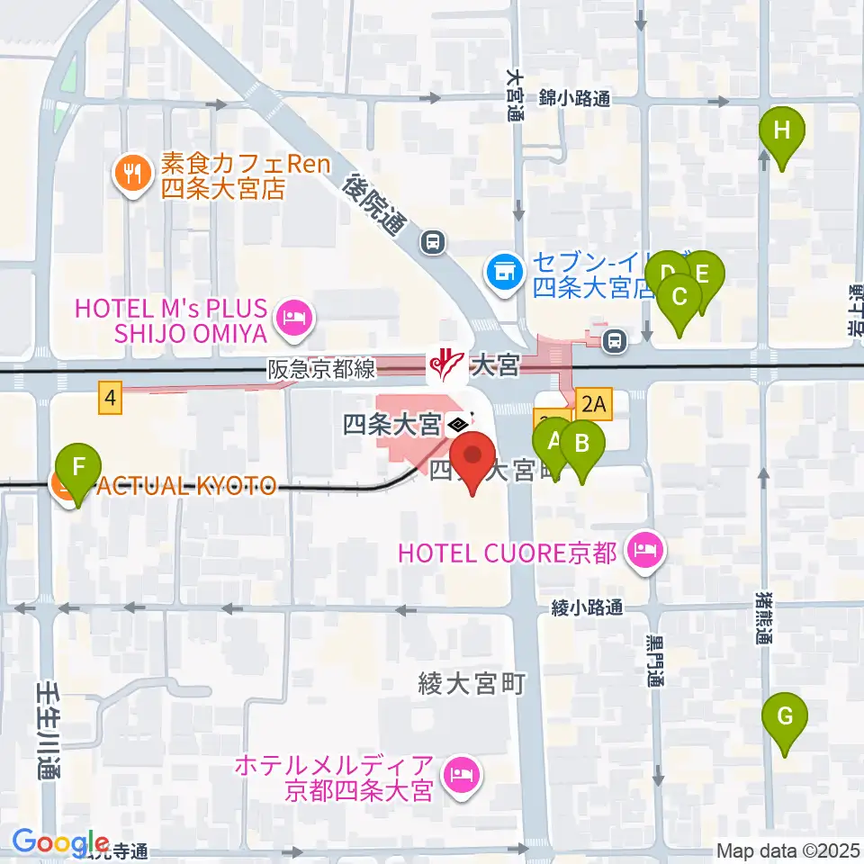 Studio246 KYOTO周辺のカフェ一覧地図