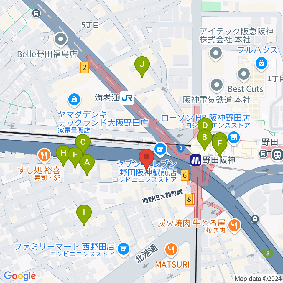 STUDIO JBL周辺のカフェ一覧地図