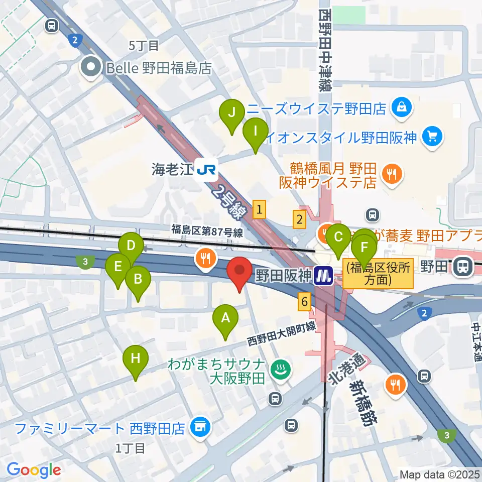 STUDIO JBL周辺のカフェ一覧地図
