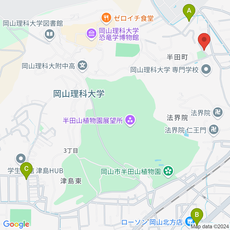 半田山スタジオ周辺のカフェ一覧地図