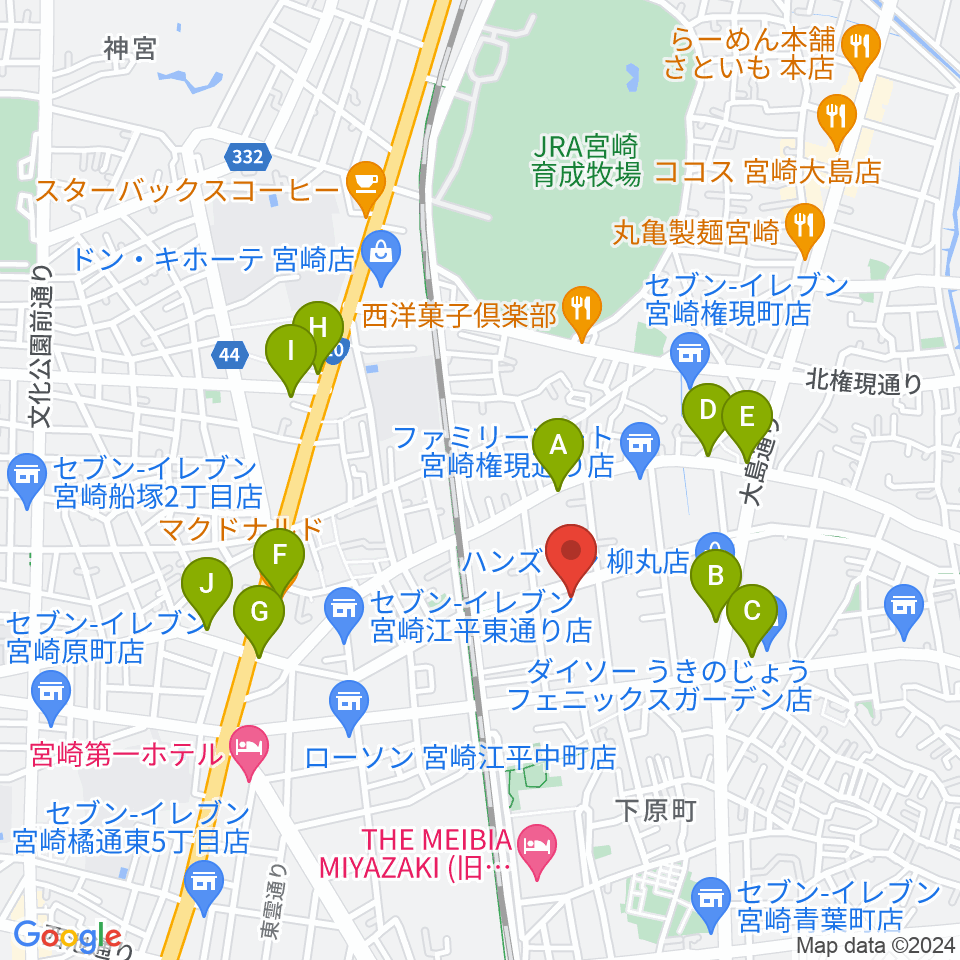 ベリーエイプ・インク周辺のカフェ一覧地図