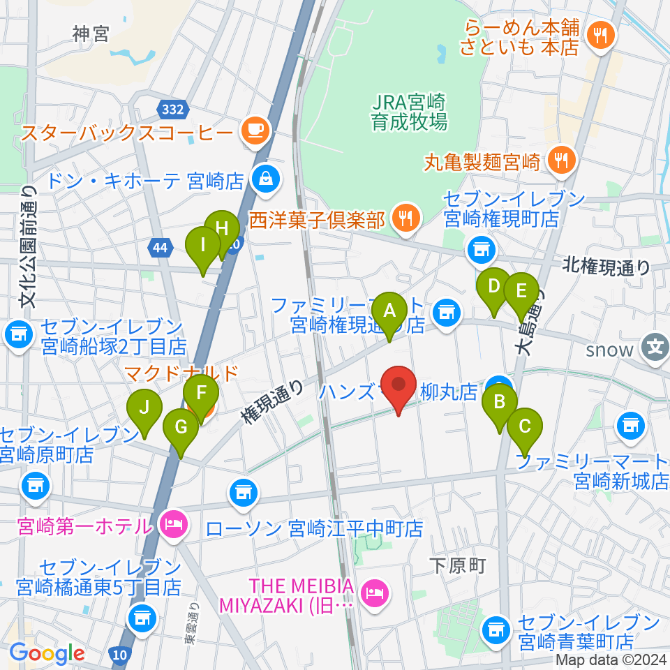 ベリーエイプ・インク周辺のカフェ一覧地図