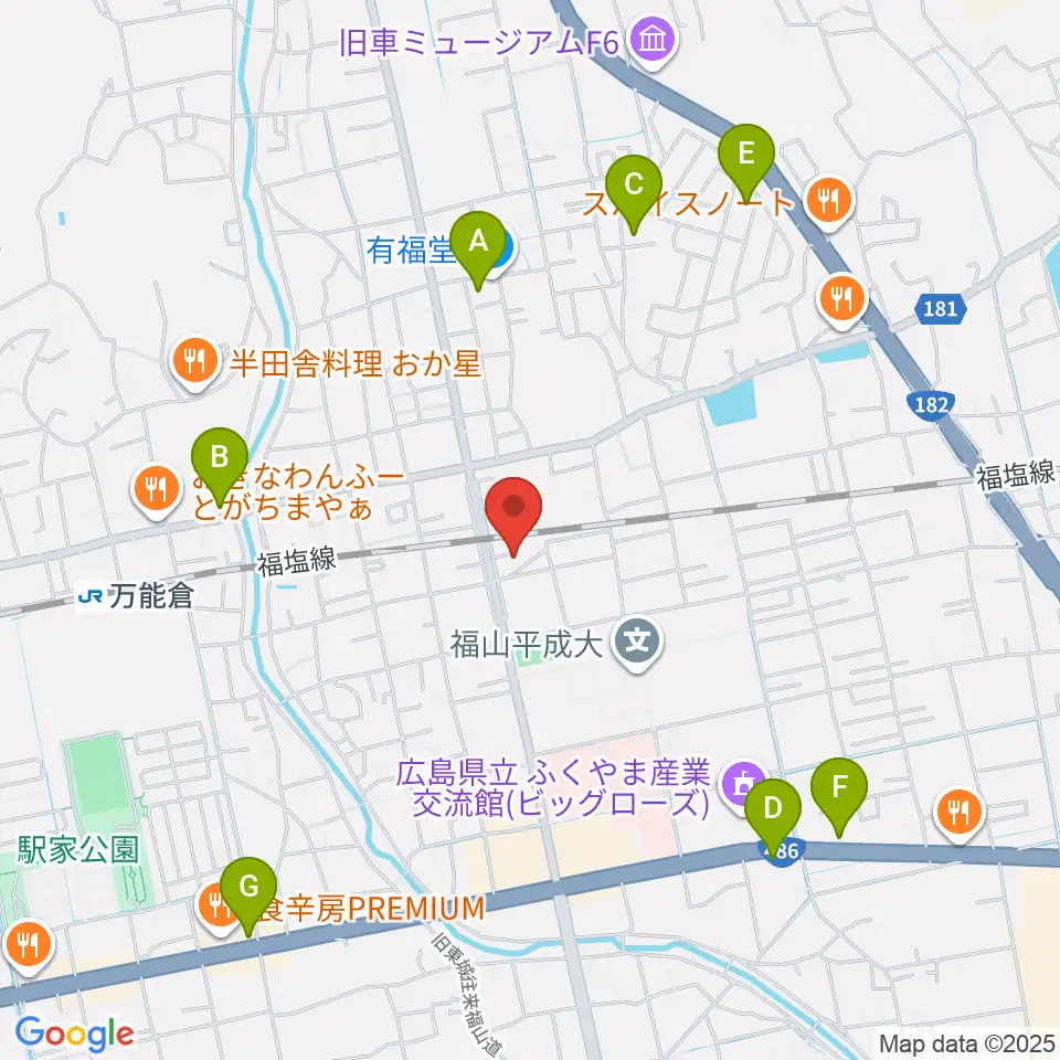 新和琴楽(有)周辺のカフェ一覧地図
