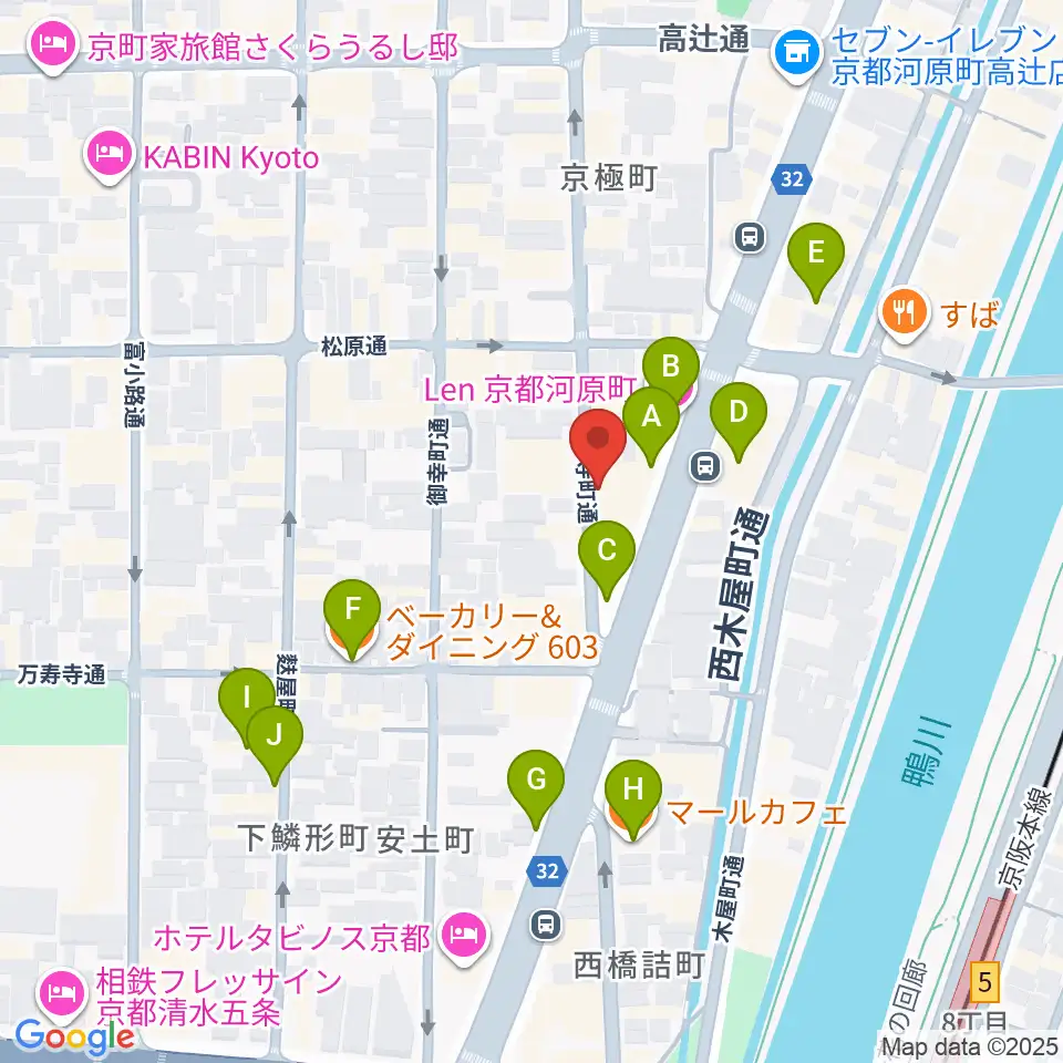 MURATA MUSIC ムラータミュージック周辺のカフェ一覧地図