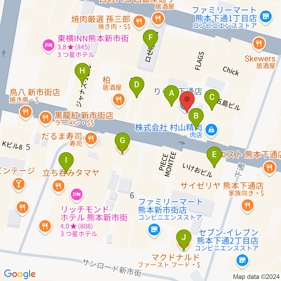 尚廉周辺のカフェ一覧地図