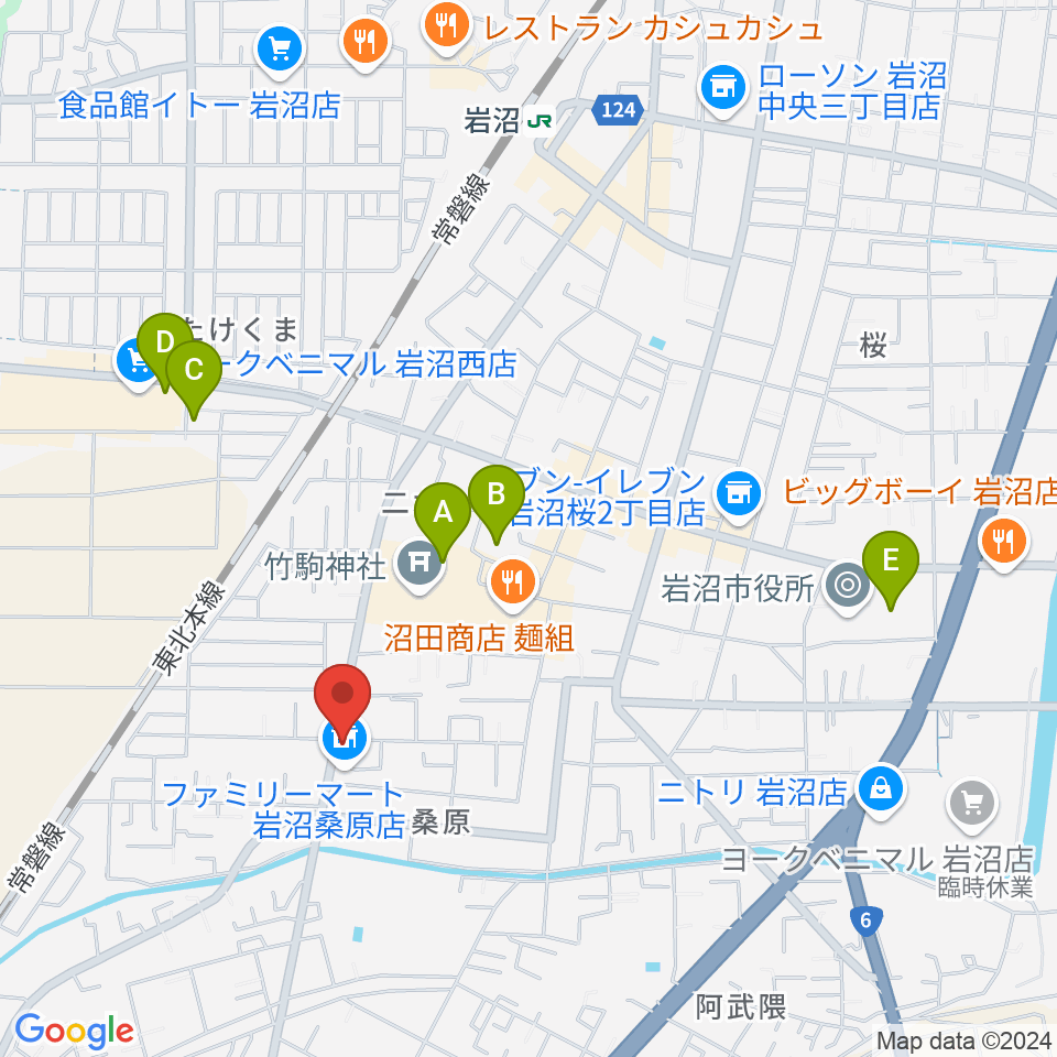 シトラスハウス周辺のカフェ一覧地図