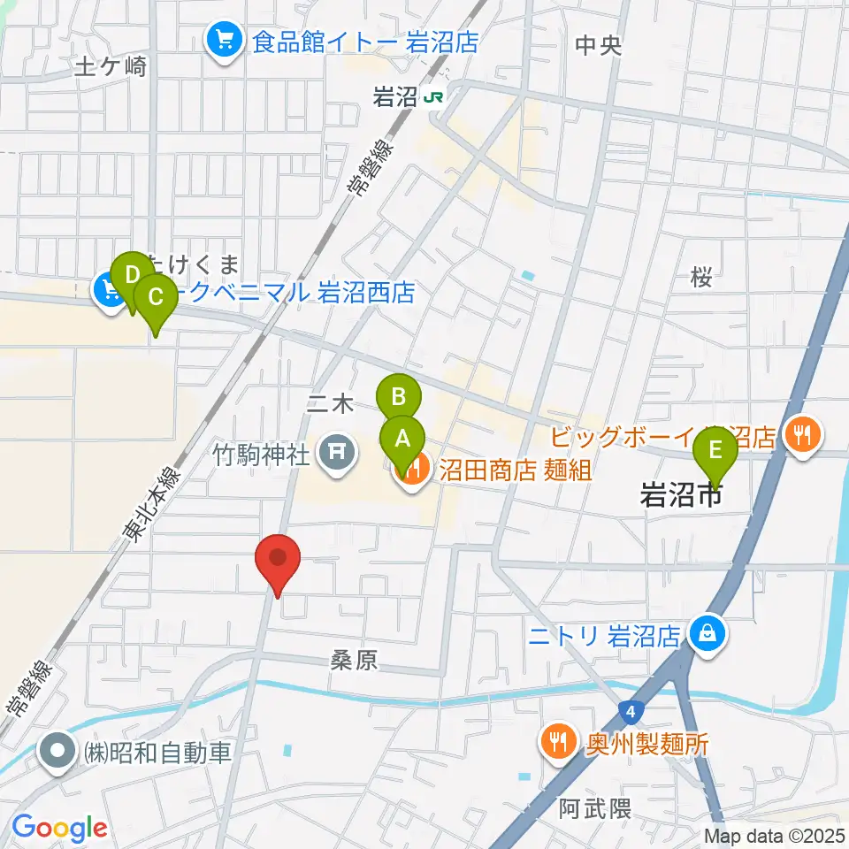 シトラスハウス周辺のカフェ一覧地図