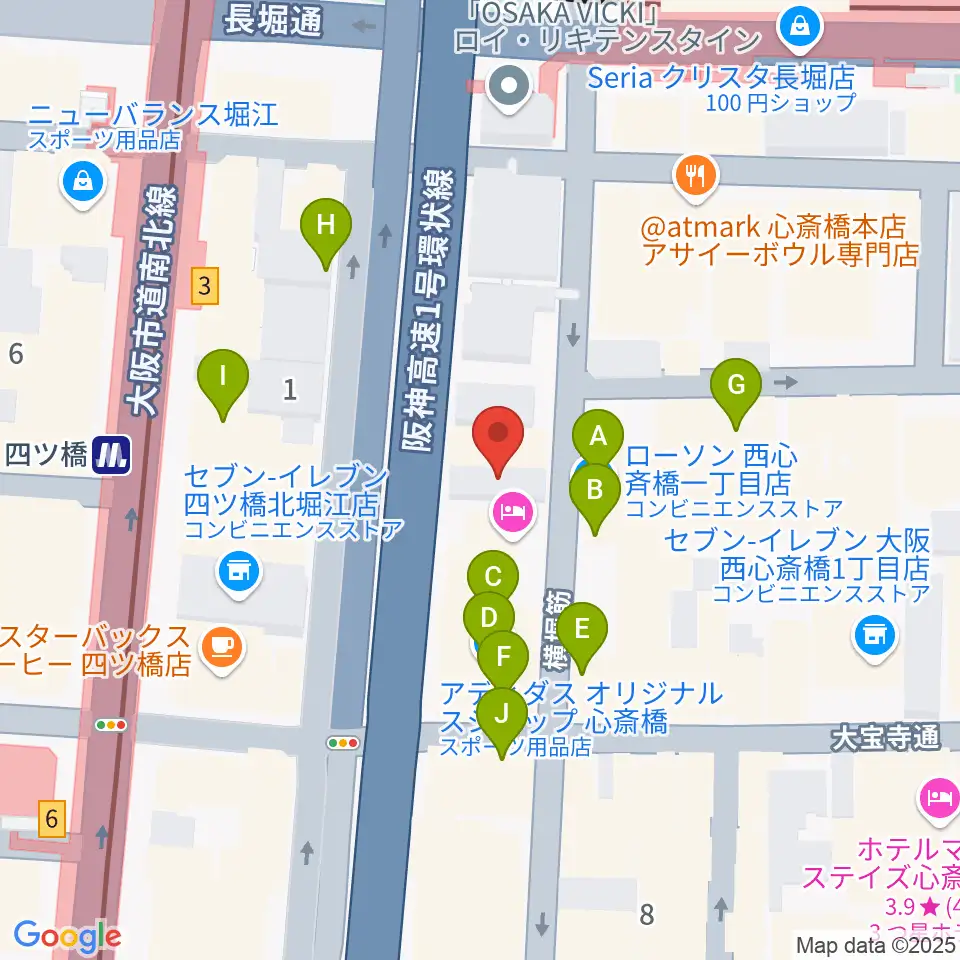 Vocal Space B周辺のカフェ一覧地図