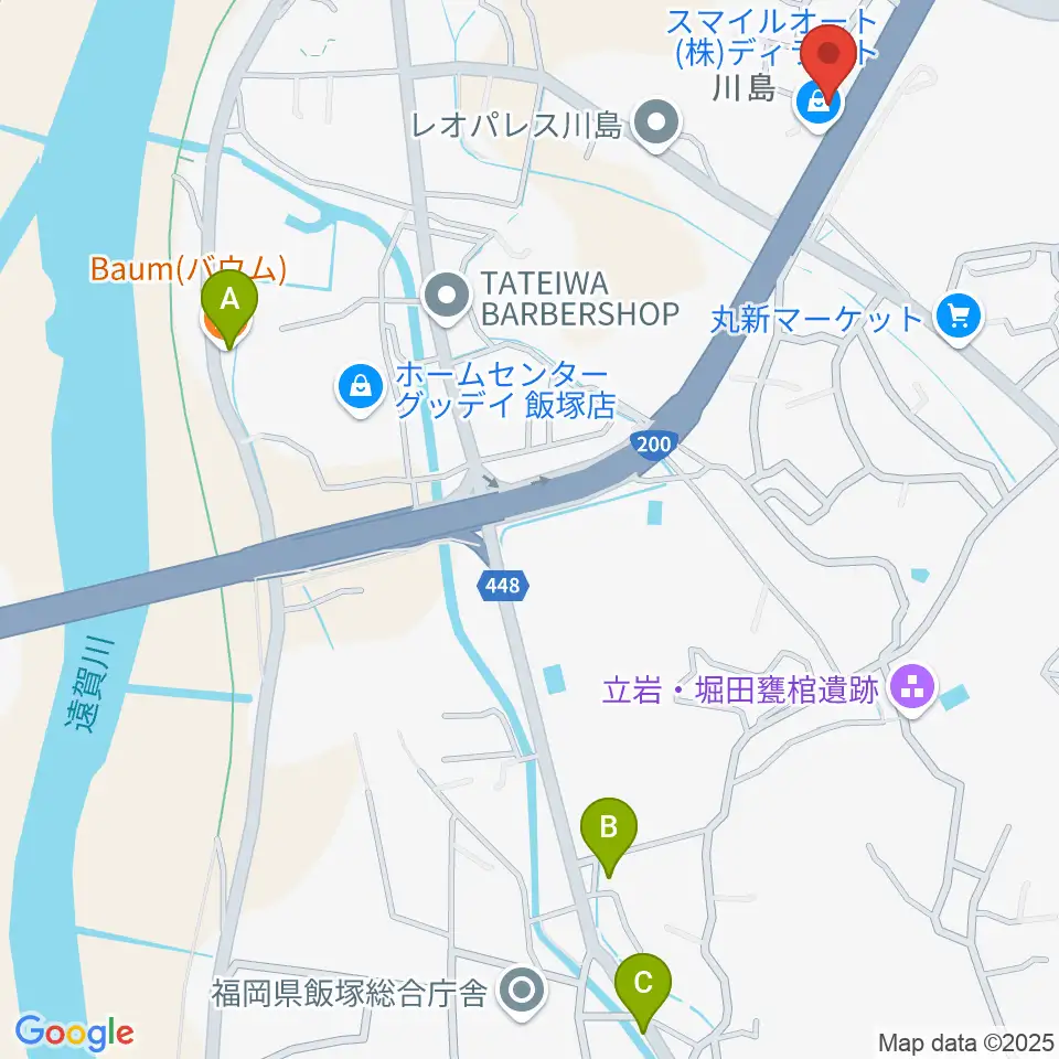 クラブゴーストタウン周辺のカフェ一覧地図