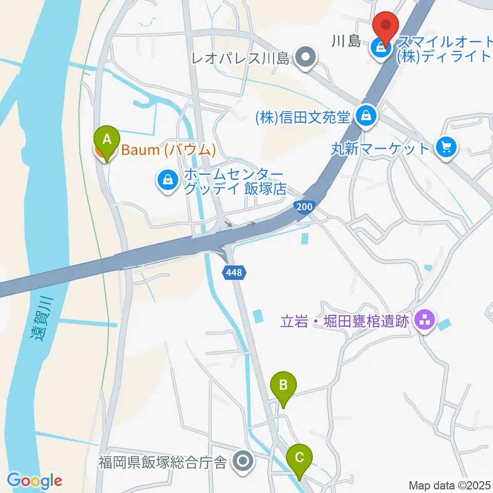 クラブゴーストタウン周辺のカフェ一覧地図