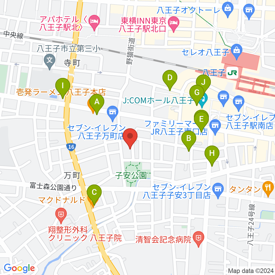 Ai Music Academy周辺のカフェ一覧地図