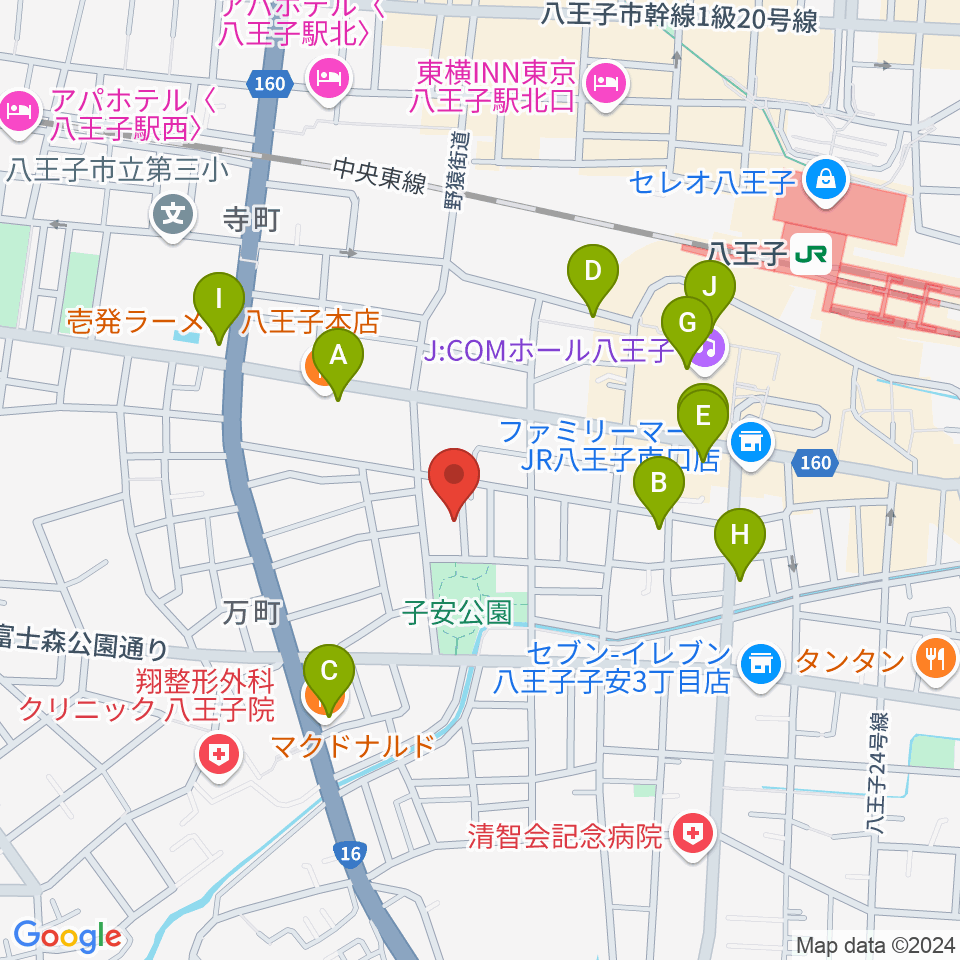 Ai Music Academy周辺のカフェ一覧地図