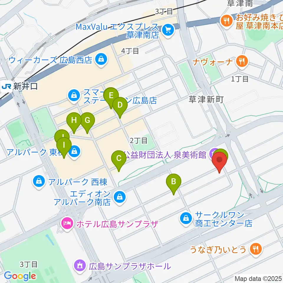 MUSIC STUDIO HIVE周辺のカフェ一覧地図