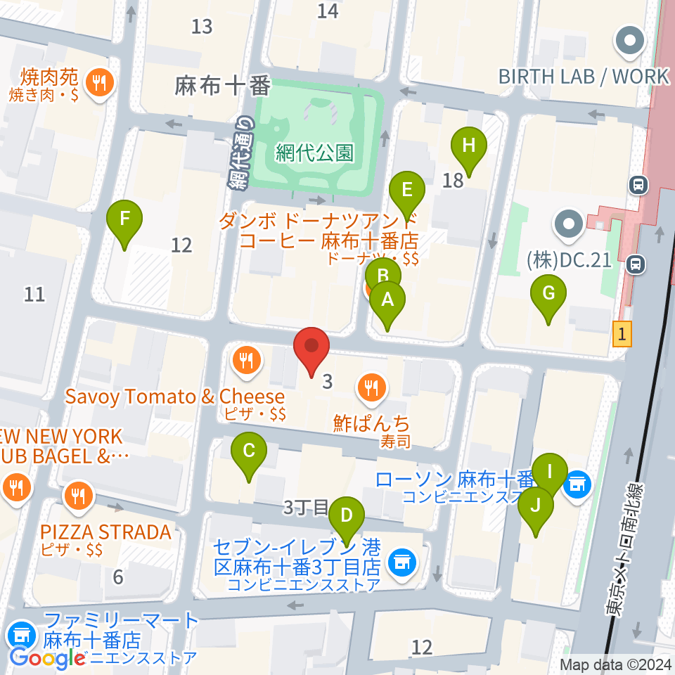 音楽塾ヴォイス東京校周辺のカフェ一覧地図