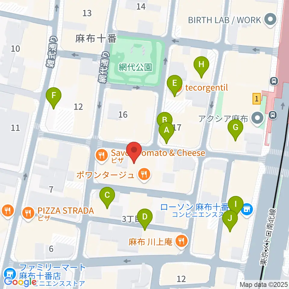 音楽塾ヴォイス東京校周辺のカフェ一覧地図