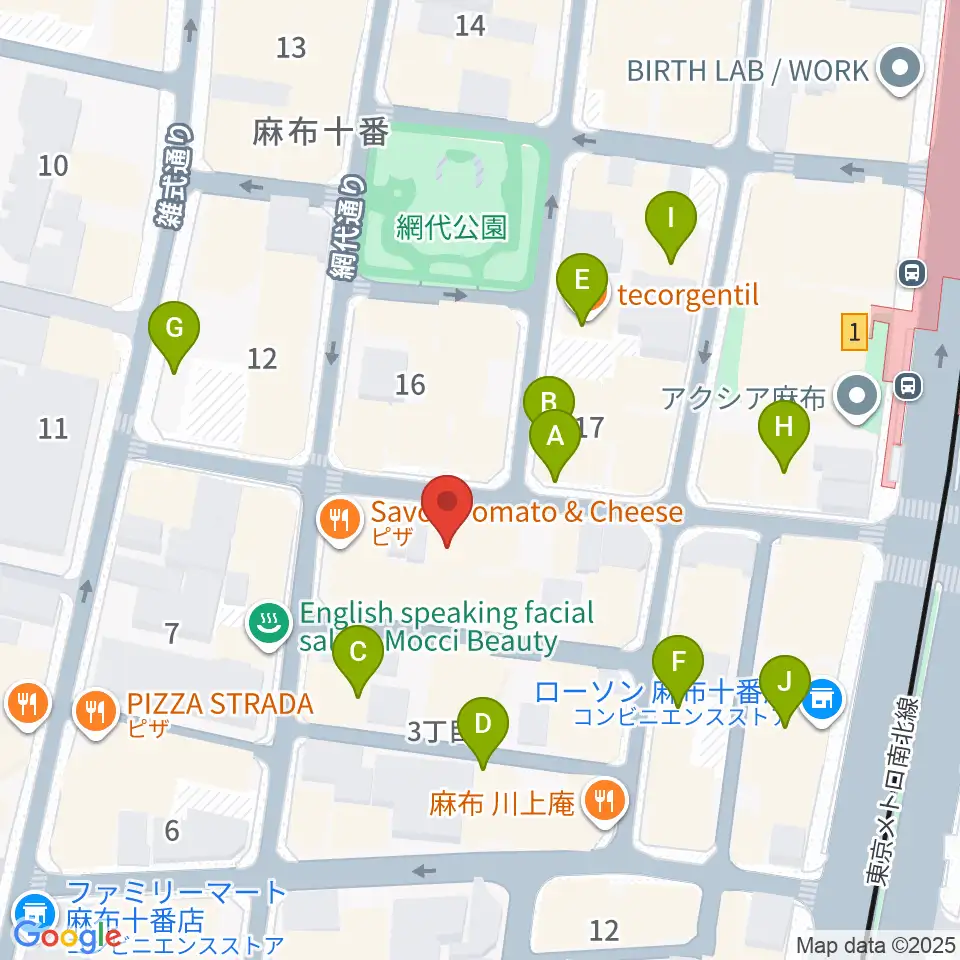 音楽塾ヴォイス東京校周辺のカフェ一覧地図