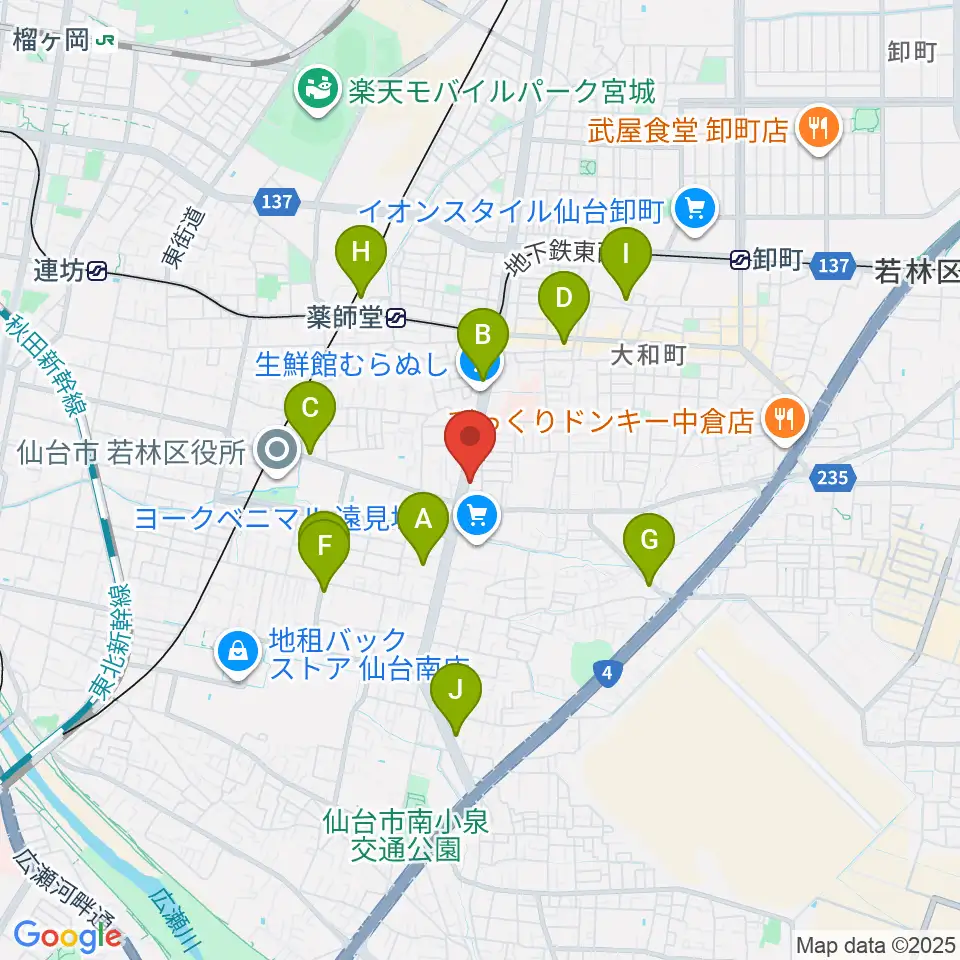 Repair Garage周辺のカフェ一覧地図