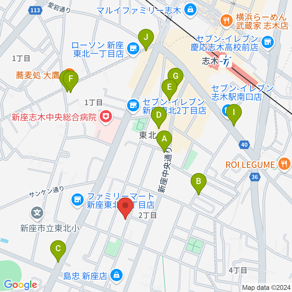 HOLE MUSIC AND PUB周辺のカフェ一覧地図