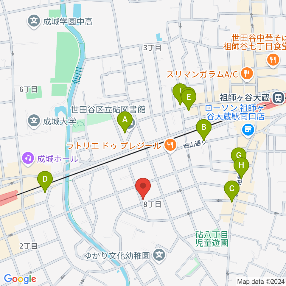 スタジオ トーンマイスター周辺のカフェ一覧地図