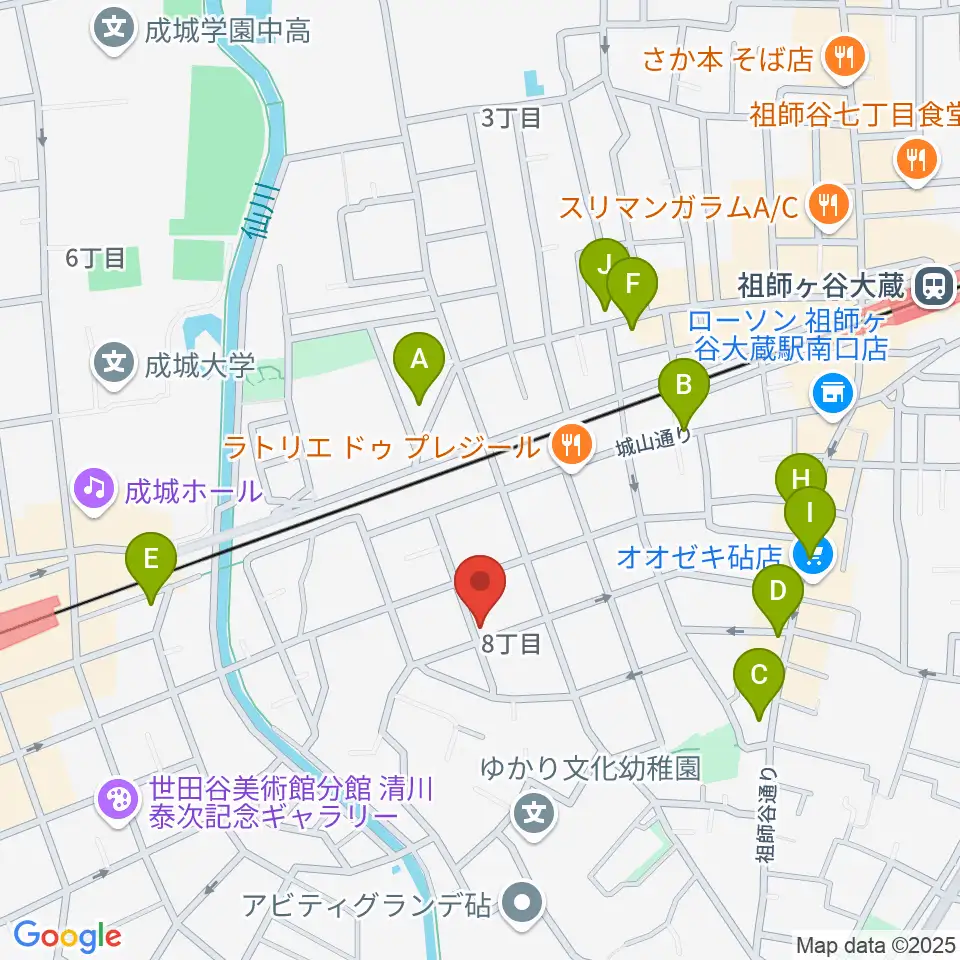 スタジオ トーンマイスター周辺のカフェ一覧地図