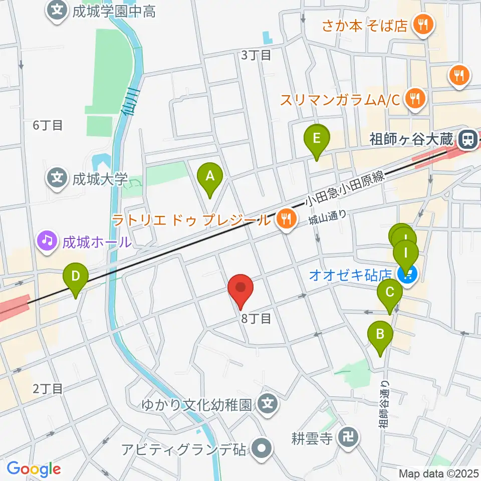 スタジオ トーンマイスター周辺のカフェ一覧地図