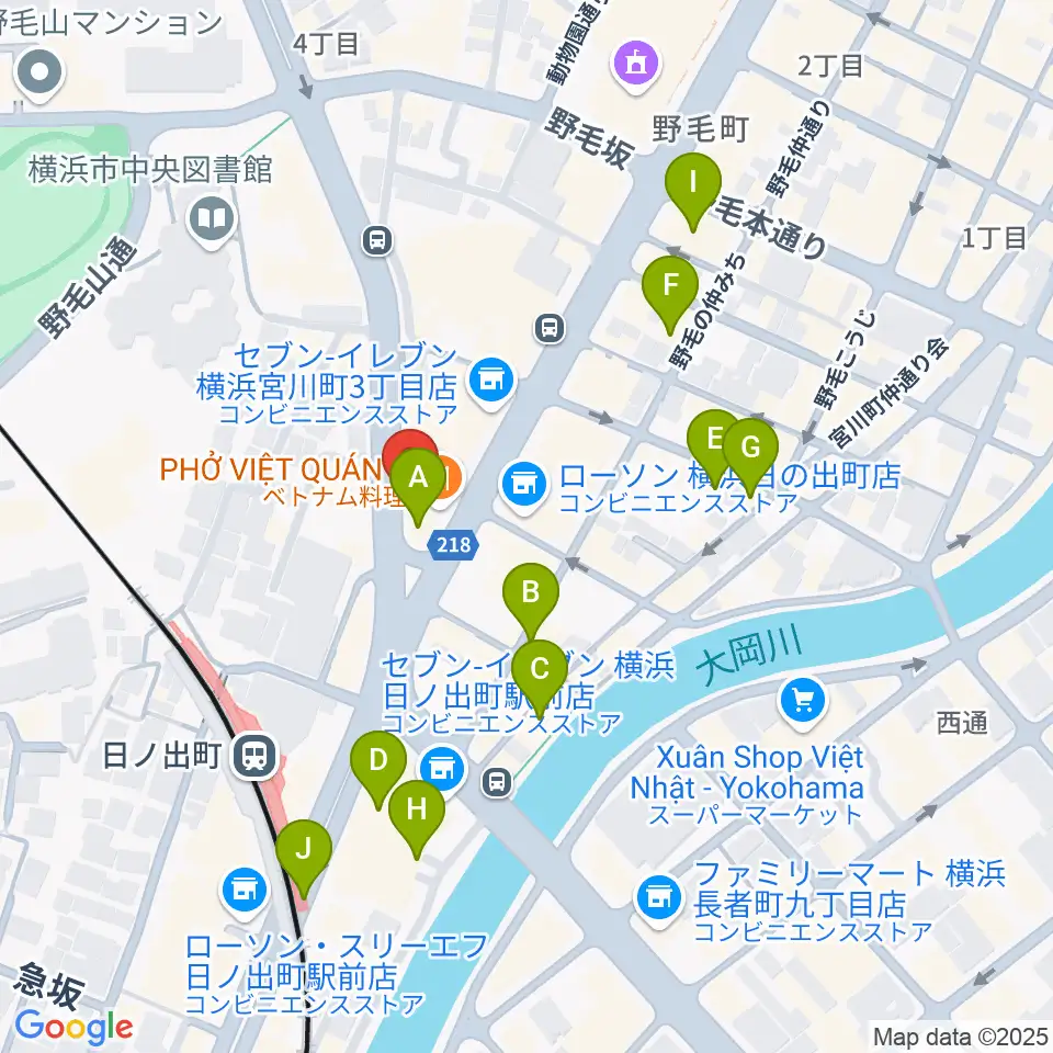 THE CLUB SENSATION周辺のカフェ一覧地図