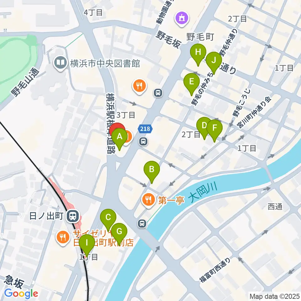 THE CLUB SENSATION周辺のカフェ一覧地図