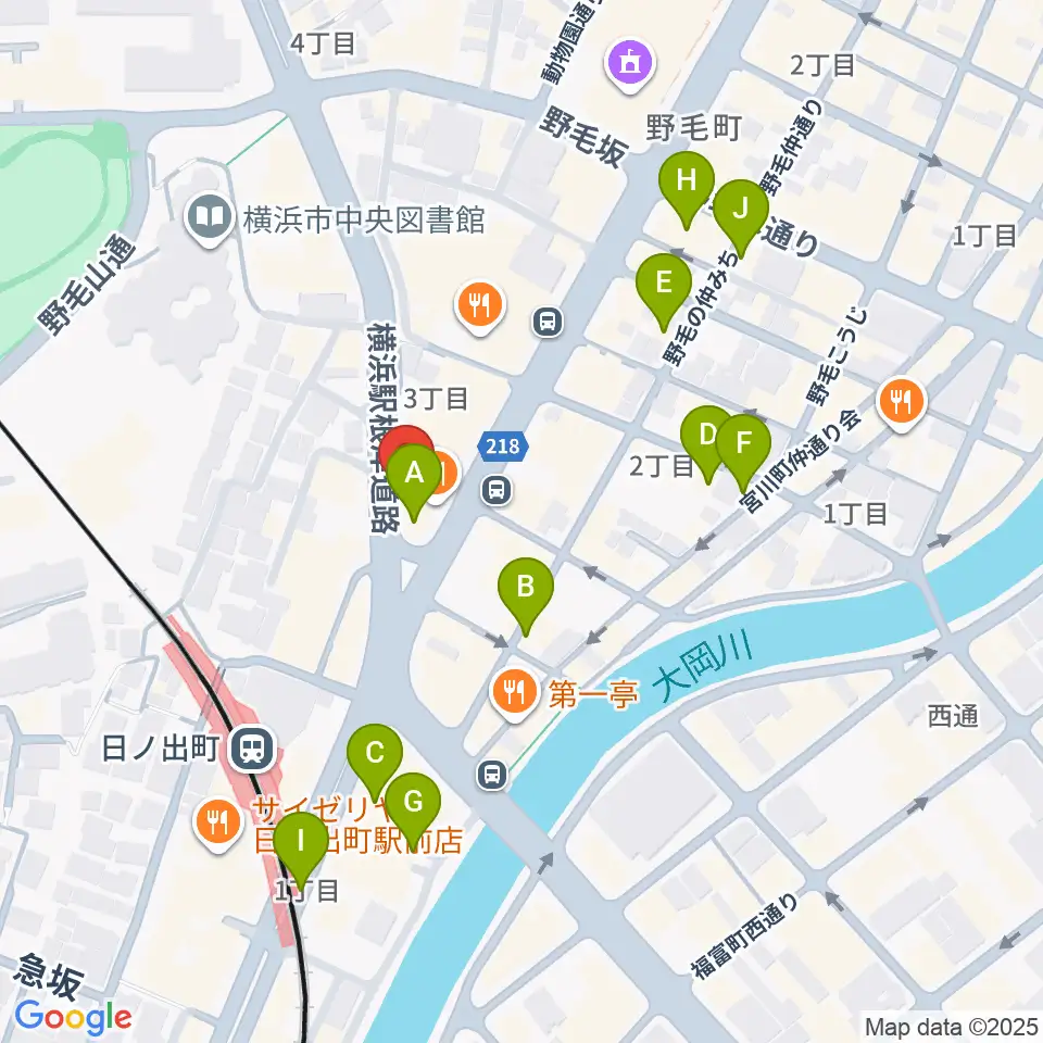 THE CLUB SENSATION周辺のカフェ一覧地図