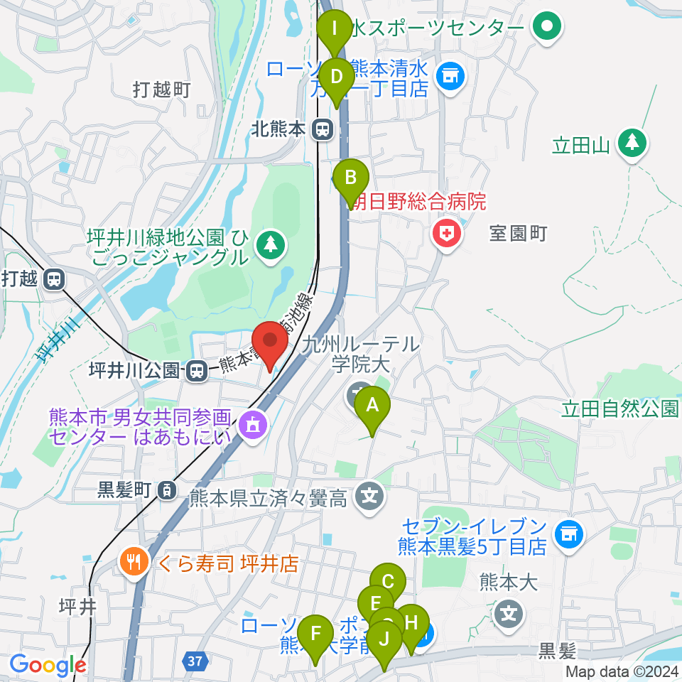 スタジオスミス周辺のカフェ一覧地図