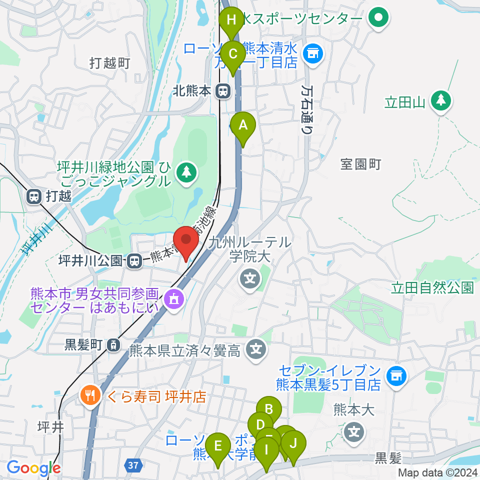 スタジオスミス周辺のカフェ一覧地図