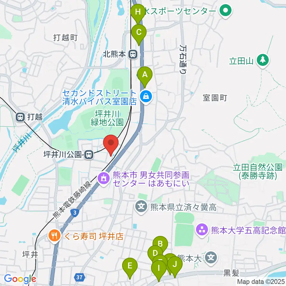 スタジオスミス周辺のカフェ一覧地図