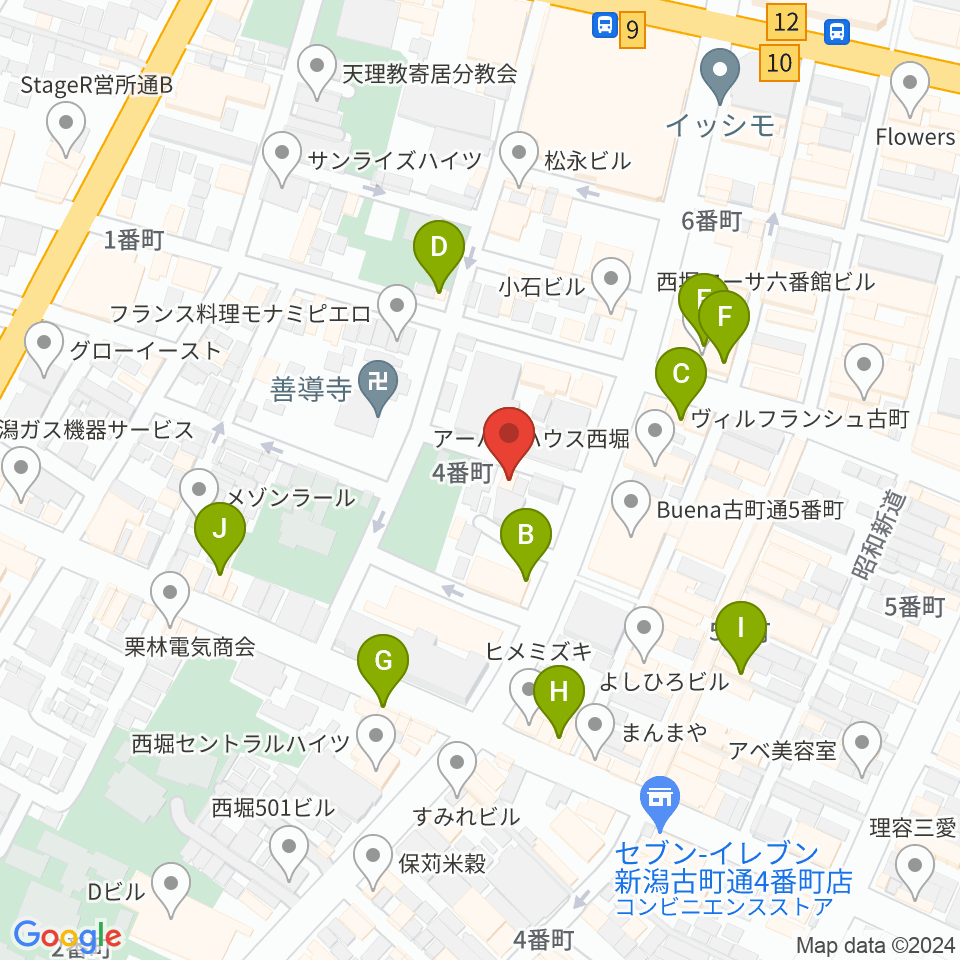 ジャズ喫茶スワン周辺のカフェ一覧地図