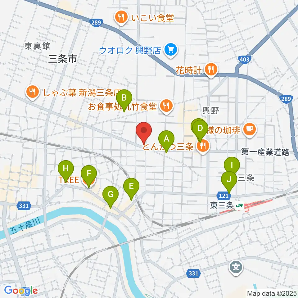 ロケット・ピンク周辺のカフェ一覧地図