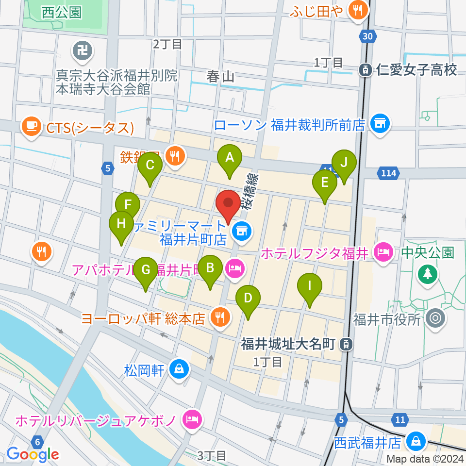 シライハウス周辺のカフェ一覧地図