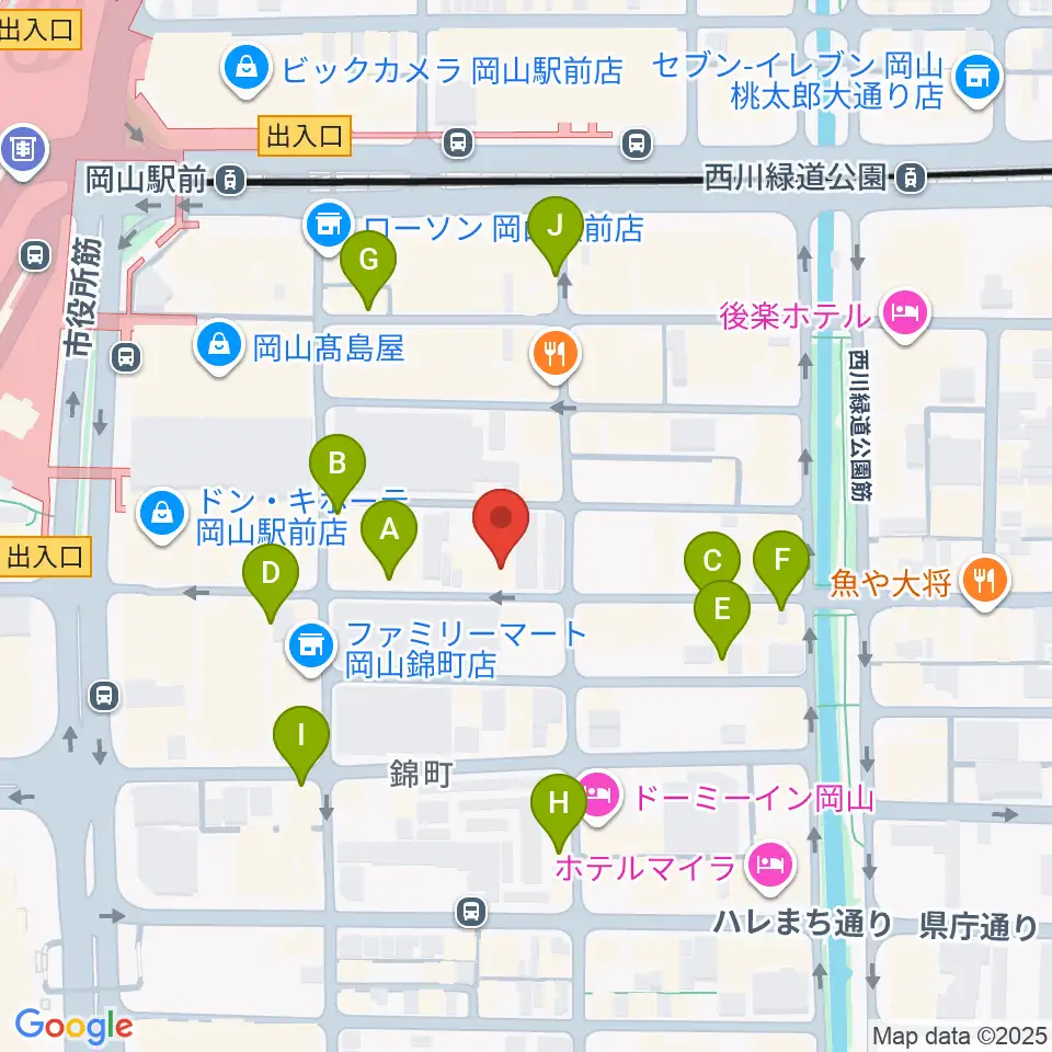クレイジーママ セカンドルーム周辺のカフェ一覧地図