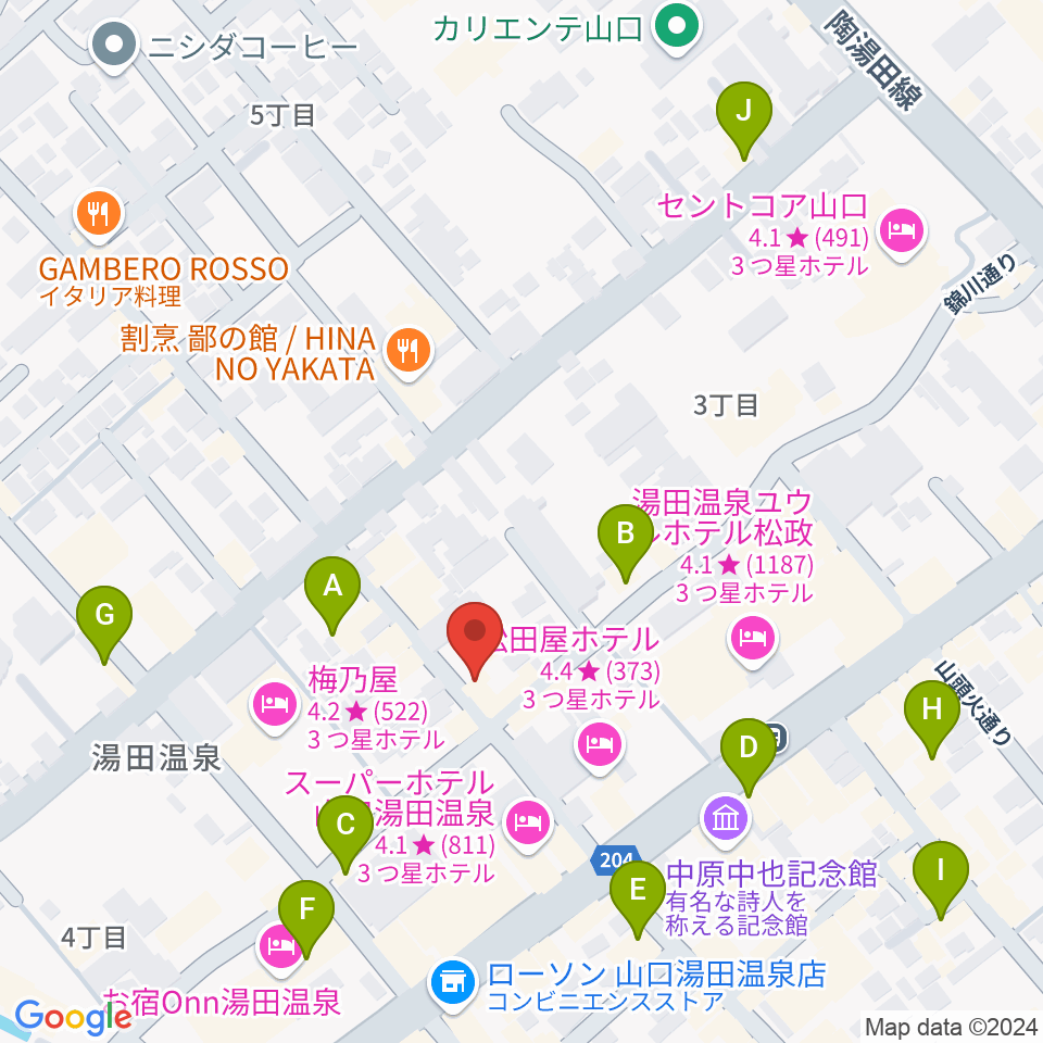 Organ's Melody周辺のカフェ一覧地図