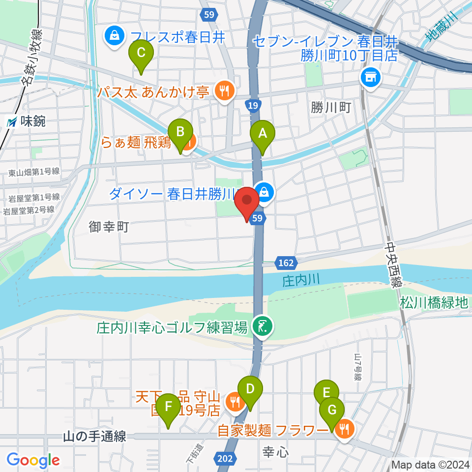 GSPスタジオ周辺のカフェ一覧地図