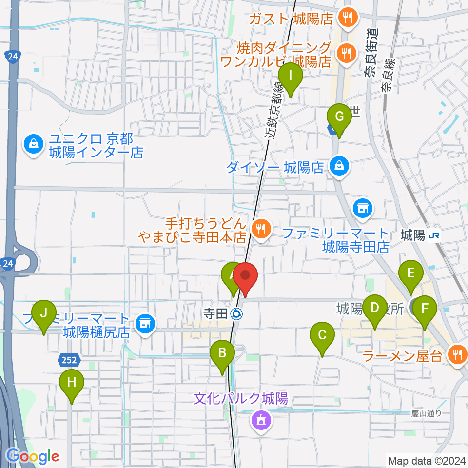 スタジオフレイバー周辺のカフェ一覧地図