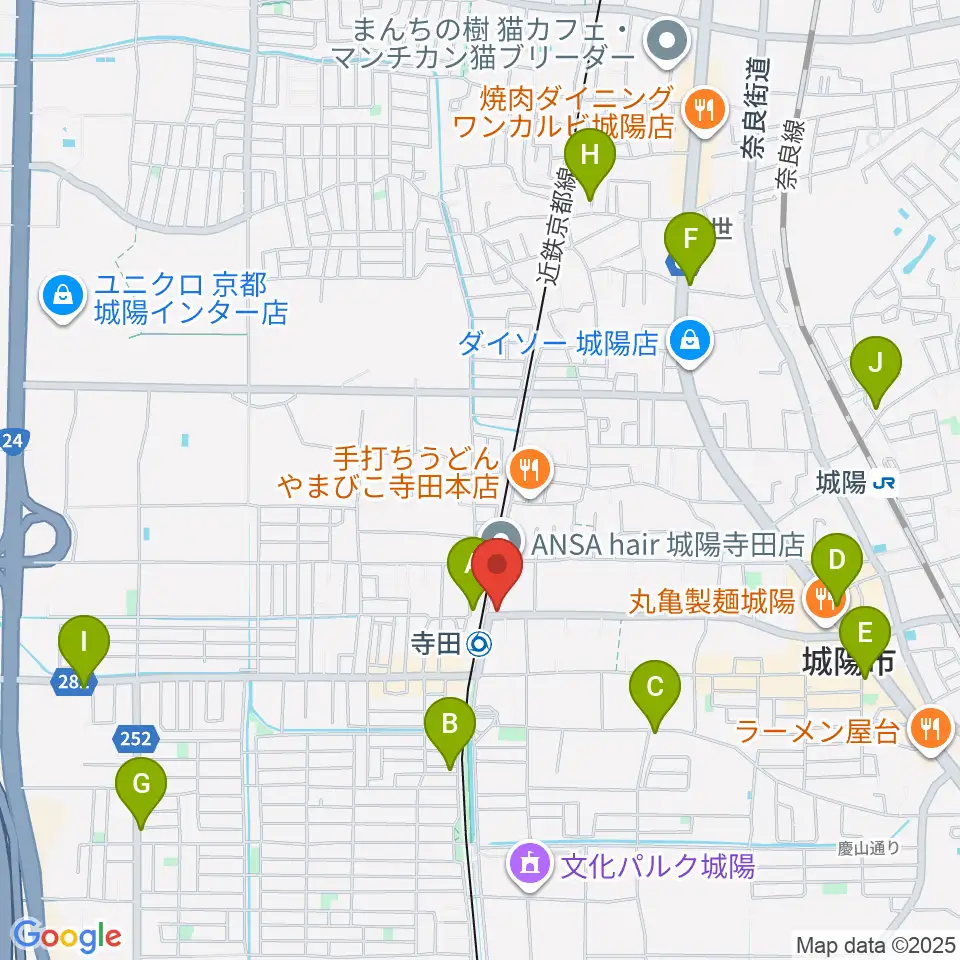 スタジオフレイバー周辺のカフェ一覧地図